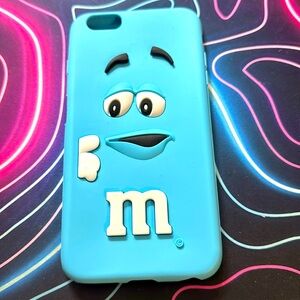 M&M'S Blue and White M&M Silicone Phone Case